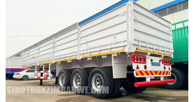 3 Axle Side Wall Grain Trailer will be Sent to Harare Zimbabwe