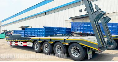 100 ton Low Bed Trailer Ready to be Sent to Zimbabwe