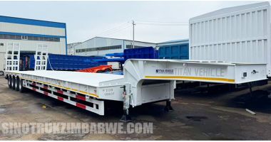 100 Ton Low Bed Trailer will be Sent to Zimbabwe