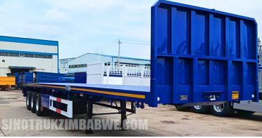 3 Axle Flatbed Truck Trailer will be Shipped to Harare