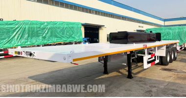 40 Foot 3 Axle Flatbed Semi Trailer will be Sent to Harare Zimbabwe