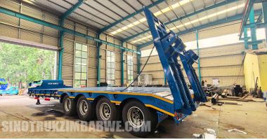 4 Axle 10 Ton Lowbed Trailer will be Sent to Zimbabwe