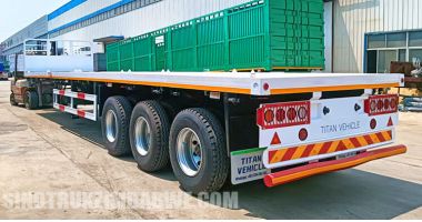 Tri Axle Flatbed Trailer will be Shipped to Zimbabwe