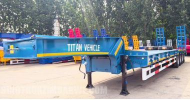 4 Axle 100 Ton Lowbed Trailer will be Sent to Botswana