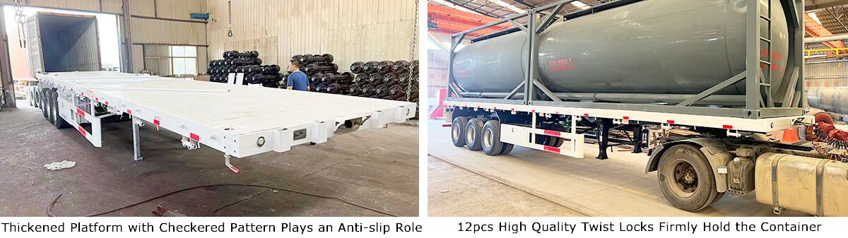 Buy Best Tri Axle 40 Feet Flatbed Trailer Plan in Zimbabwe