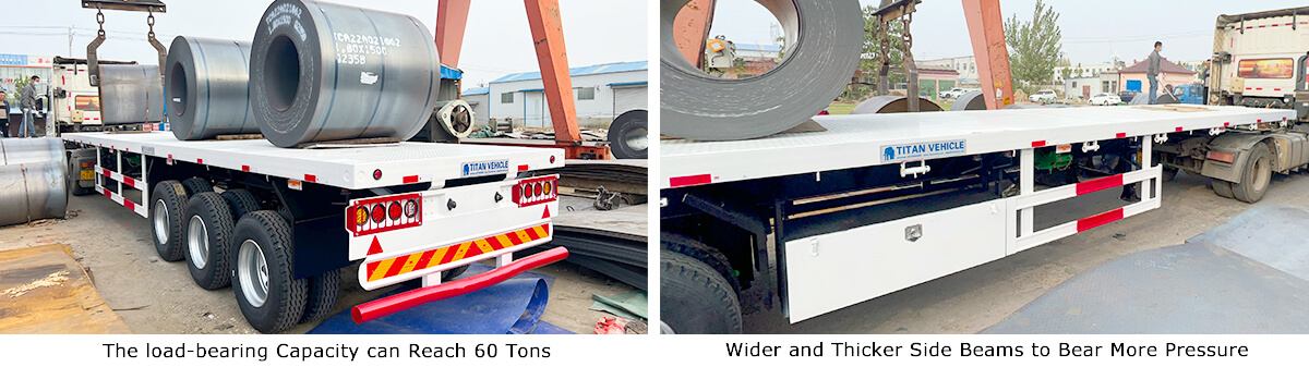 Buy Best Tri Axle 40 Feet Flatbed Trailer Plan in Zimbabwe