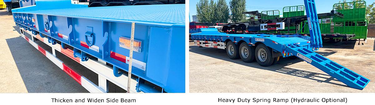 3 Axle 60 Ton Low Bed Trailer for Sale Price in Zimbabwe