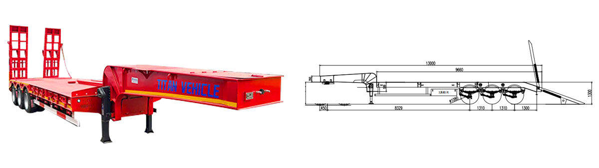 3 Axle Lowbed Trailer - Low Bed Truck for Sale Price in Zimbabwe
