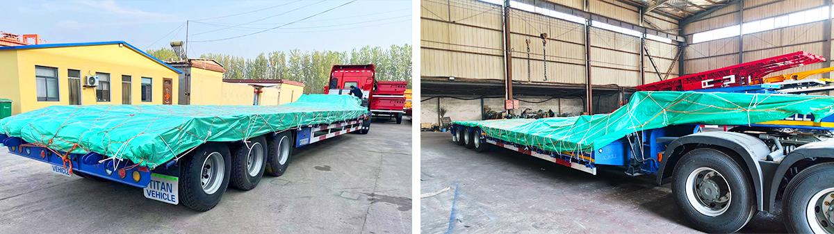 3 Axle 60 Ton Low Bed Trailer for Sale Price in Zimbabwe