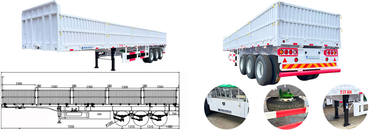 Tri Axle Dropside Trailer for Sale in Zimbabwe