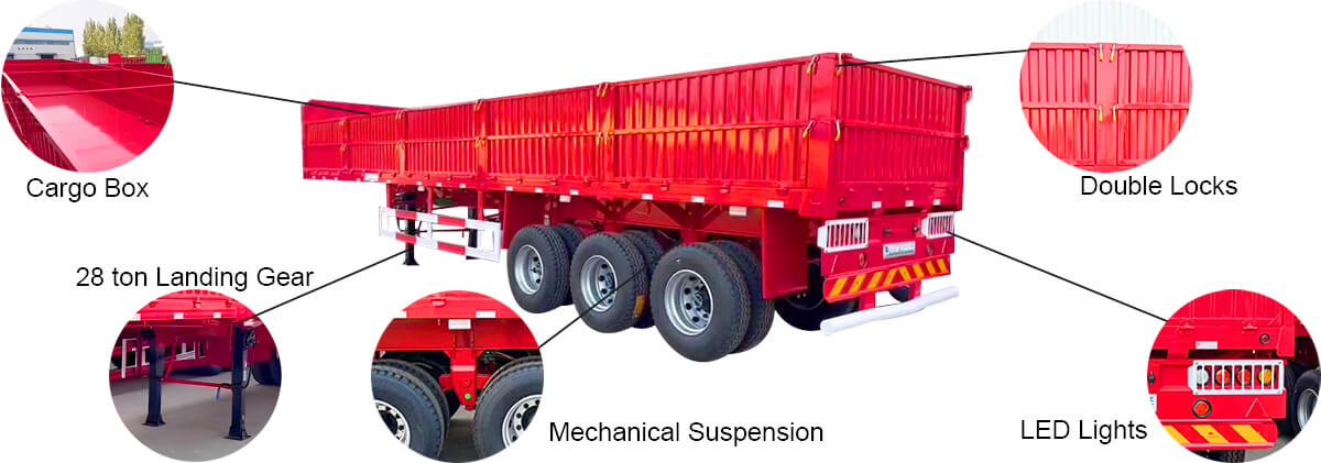 Tri Axle Dropside Trailer for Sale in Zimbabwe