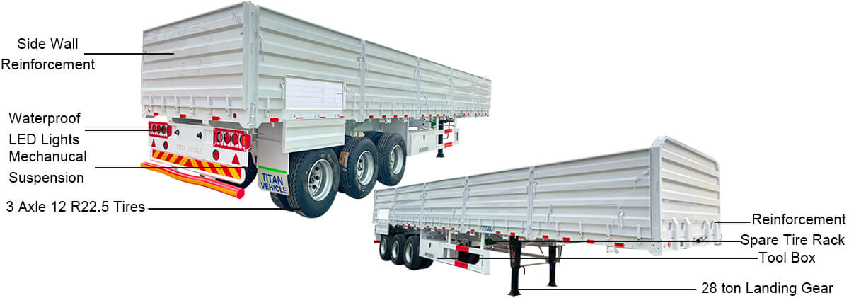 Tri Axle Dropside Trailer for Sale in Zimbabwe