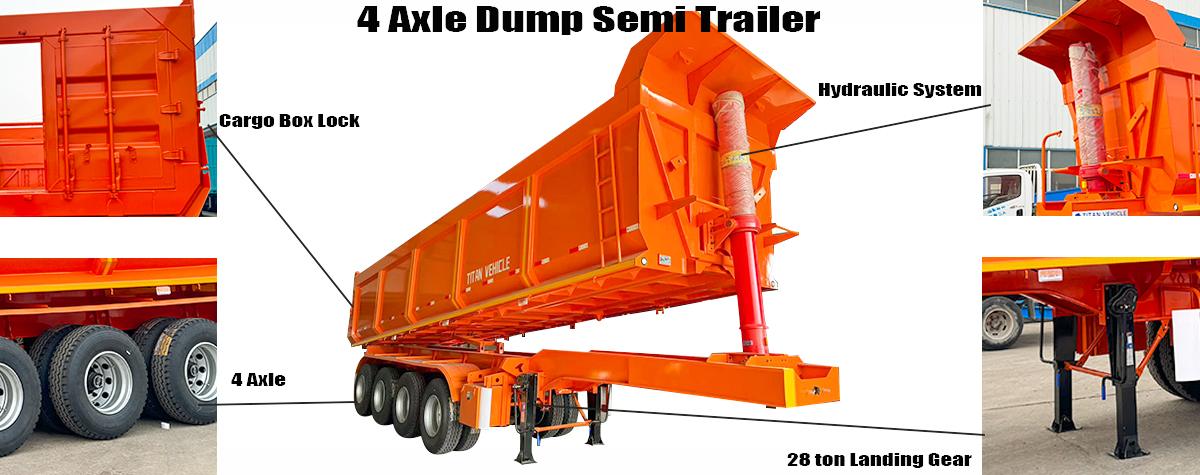 3 Axle Semi Dump Trailer for Sale in Zimbabwe