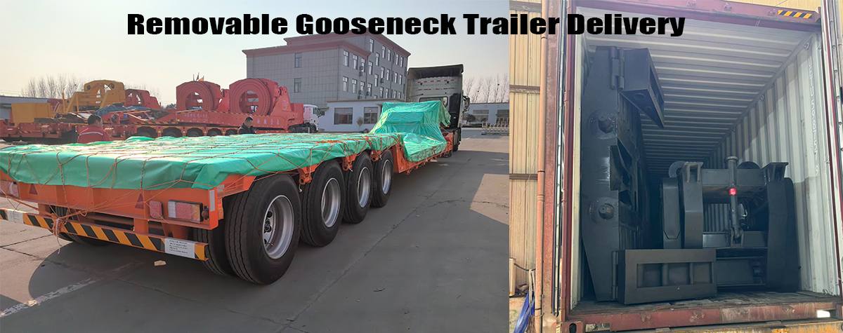 60 Ton Removable Gooseneck Trailer for Sale in Zimbabwe