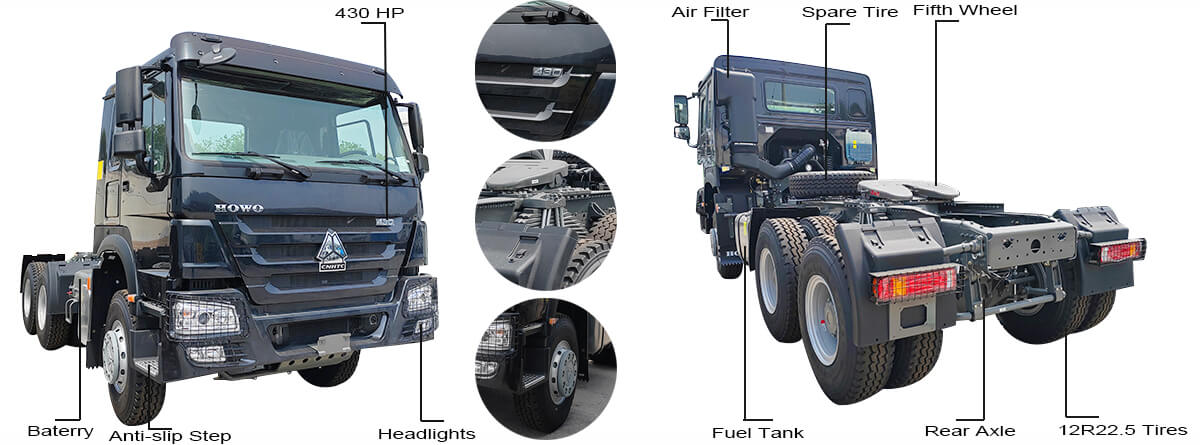Sinotruk Howo 6x4 Tractor Truck for Sale in Zimbabwe