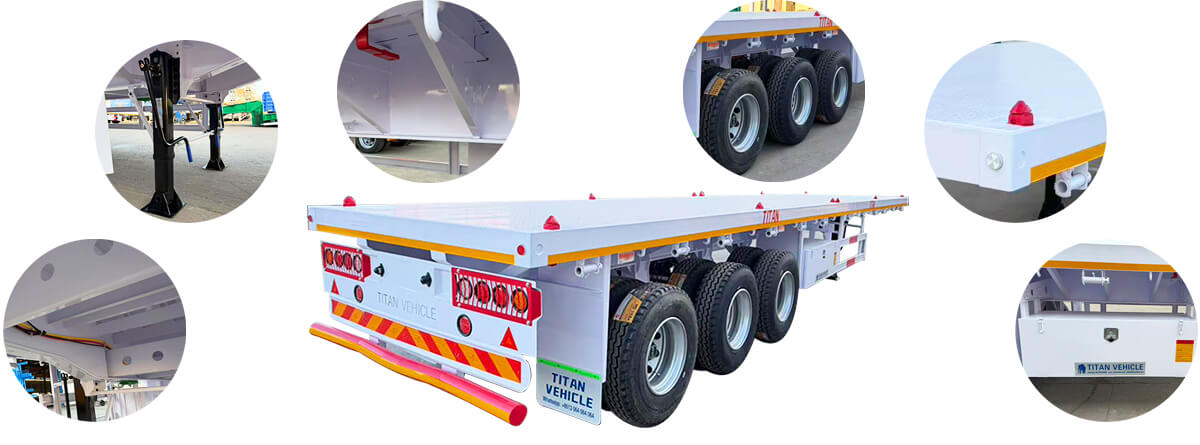 Flatbed Trailer RFQ Zimbabwe | 3 Axle & 4 Axle Trailer Specifications, Price & Shipping
