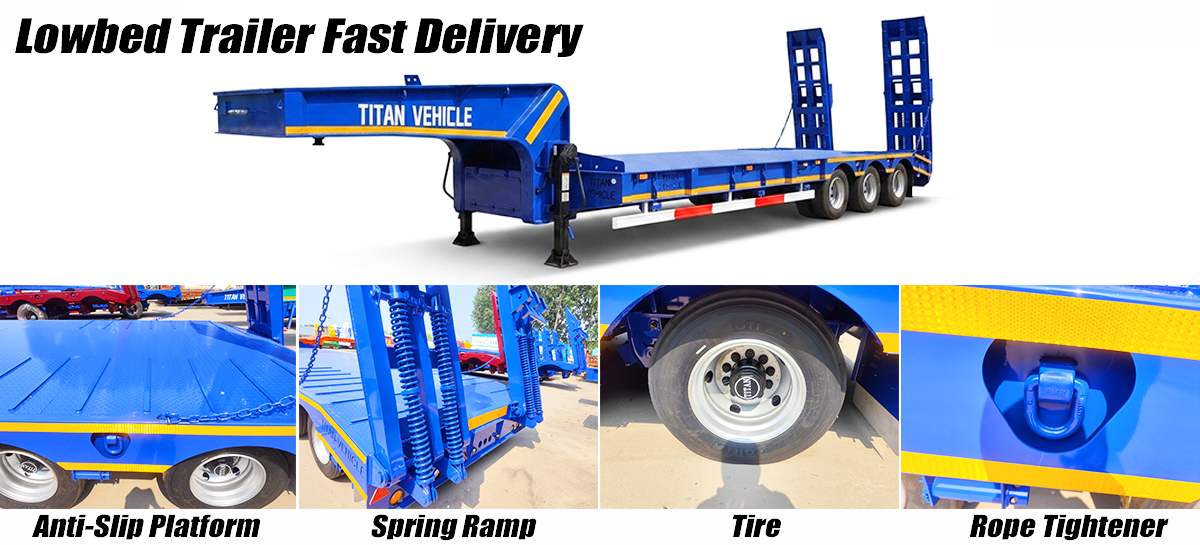 Lowbed Trailer in Zimbabwe | Heavy Duty Mining Low Loader Trailer Manufacturer