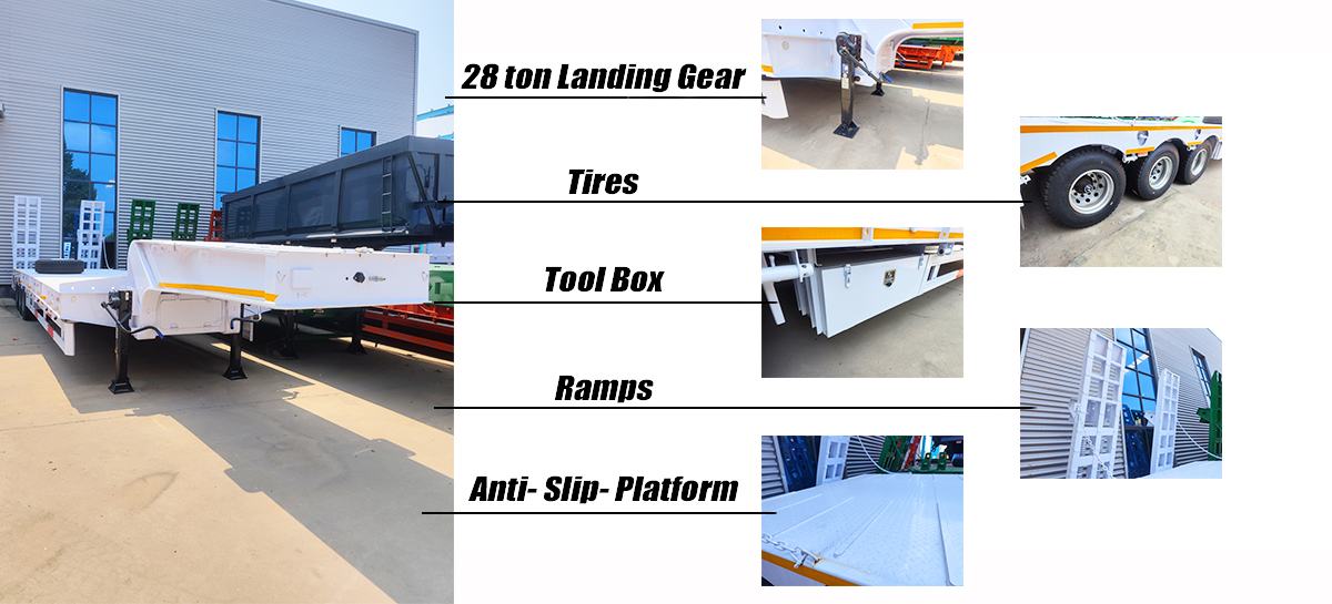 Lowbed Trailer in Zimbabwe | Heavy Duty Mining Low Loader Trailer Manufacturer