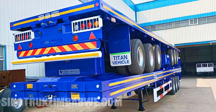 3 Axle Flatbed Truck Trailer for Sale in Harare Zimbabwe