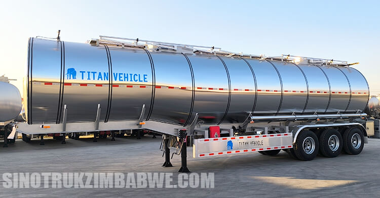 45000 Liters Stainless Steel Tanker Trailer for Sale in Harare Zimbabwe