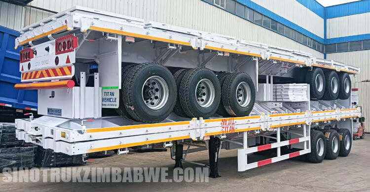 3 Axle Flatbed Truck Trailer for Sale in Zimbabwe