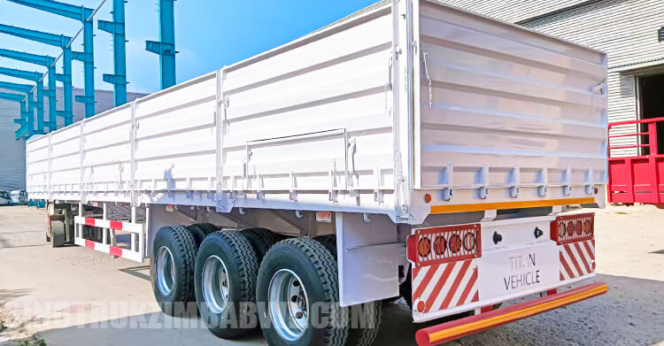 Dropside Tri Axle Trailer will be Shipped to Bulawayo Zimbabwe