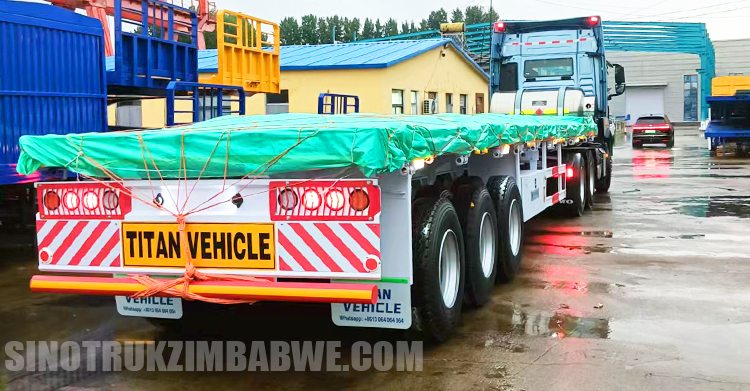 Dropside Tri Axle Trailer will be Shipped to Bulawayo Zimbabwe