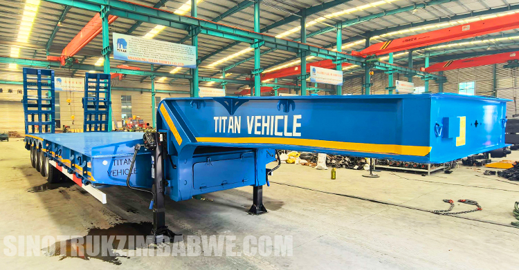 4 Axle 100 Ton Lowbed Trailer for Sale in Zimbabwe