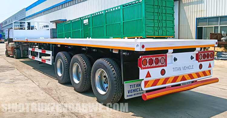 Tri Axle Flatbed Trailer for Sale in Zimbabwe