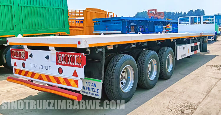 Tri Axle Flatbed Trailer for Sale in Zimbabwe