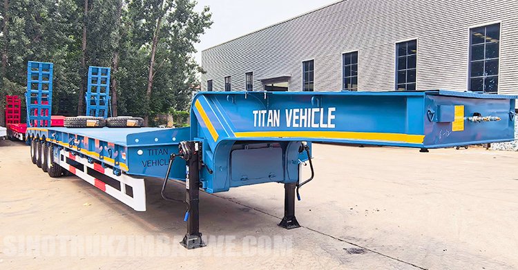 4 Axle 100 Ton Lowbed Trailer for Sale in Botswana