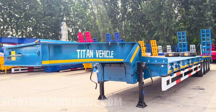 4 Axle 100 Ton Lowbed Trailer for Sale in Botswana