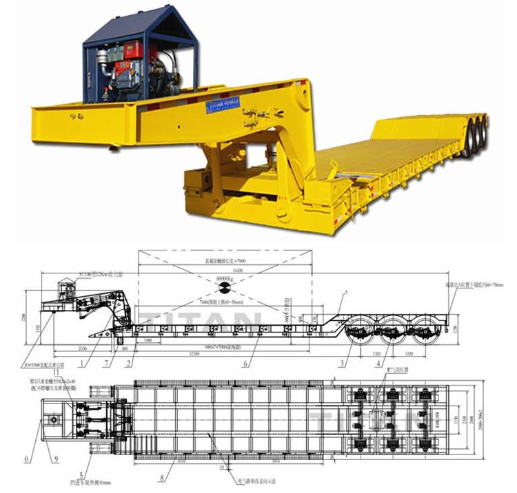 Removable Gooseneck Lowboy Trailer for Sale Price in Zimbabwe