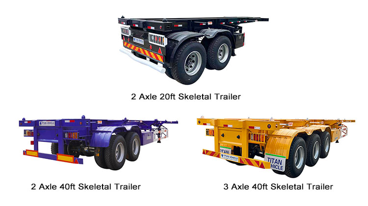3 Axle Skeletal Trailer - Container Chassis - Container Trailer for Sale in Zimbabwe