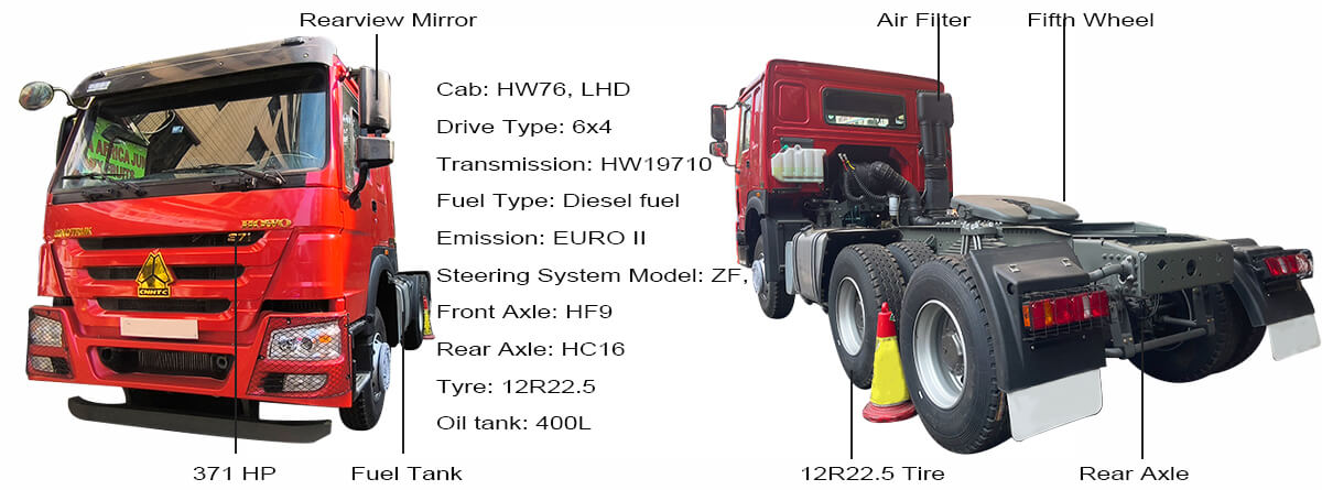 Used Howo Tractor Truck for Sale in Zimbabwe