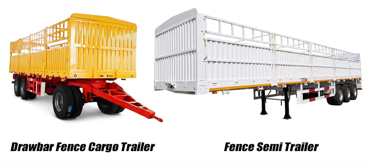Fence Semi Trailer | Fence Cargo Trailer for Sale in Zimbabwe