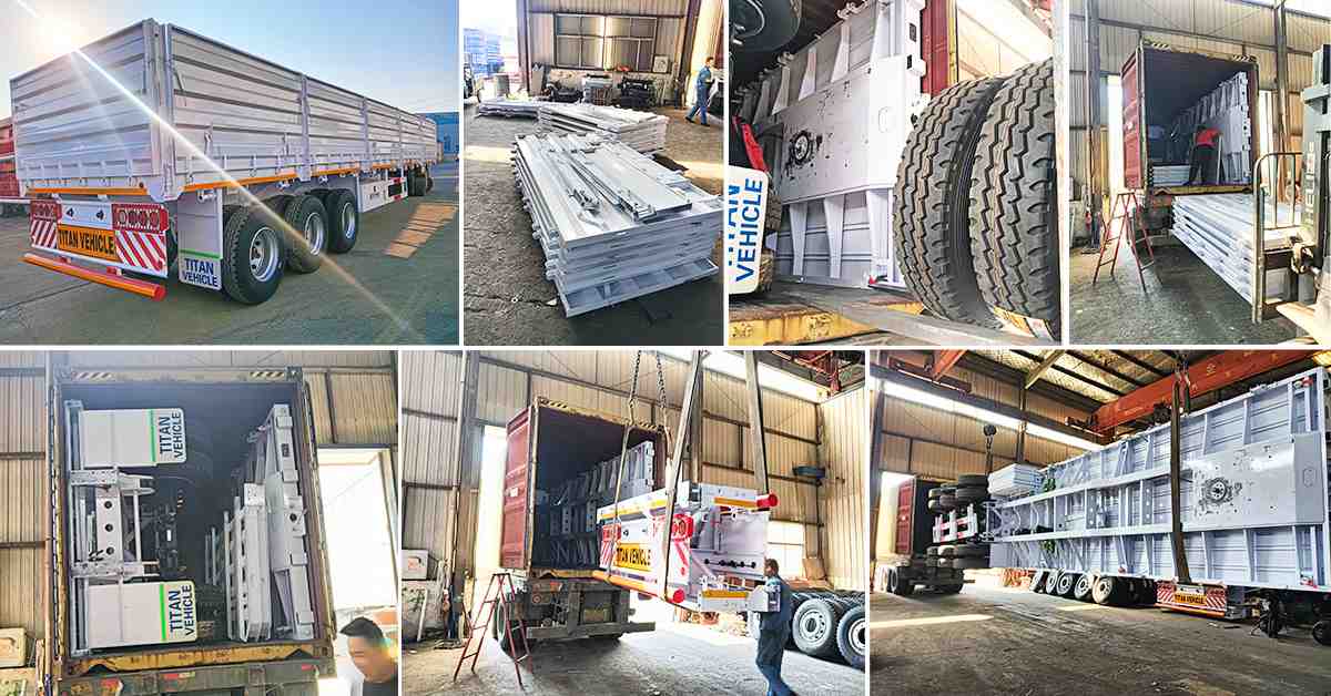 New Model Tri Axle Dropside Trailer for Sale in Zimbabwe