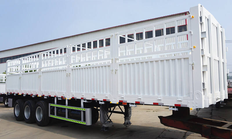 China 3 Axle 60 Ton Fence Cargo Truck Trailer for Sale in Zimbabwe Mutare