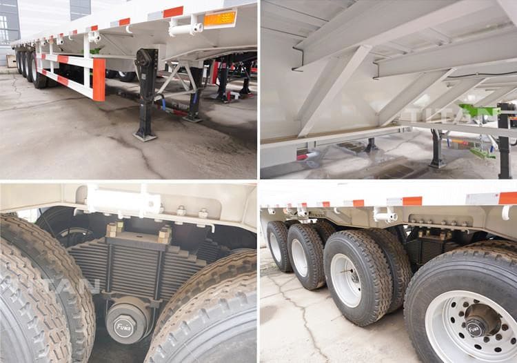 12Meter 45 Ft Flat Bed Trailer for Sale in Zimbabwe Gweru