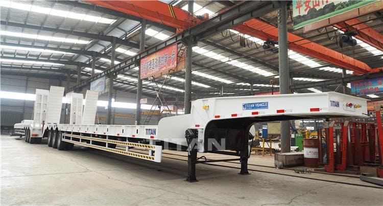 3 Axle 40Ft Semi Low Bed Truck Trailer for Sale Price in Zimbabwe Harare