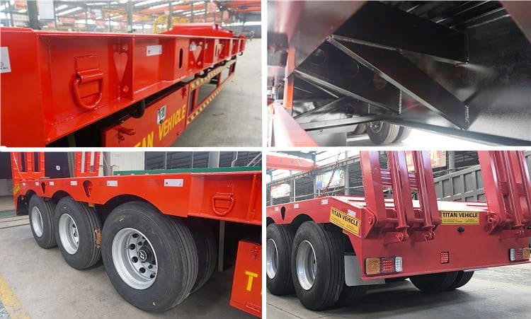 China 50 Ton Excavator Low Loader Trailer for Sale in Zimbabwe Bulawayo