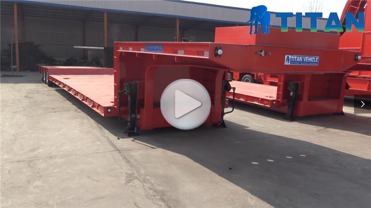 Used 3 Axle Hydraulic Low Bed Trailers