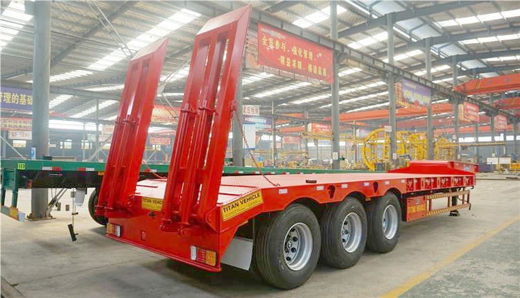 China 50 Ton Excavator Low Loader Trailer for Sale in Zimbabwe Bulawayo