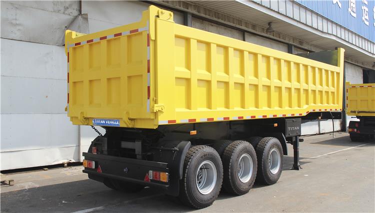 3 Axles 60 ton semi tipper trailer