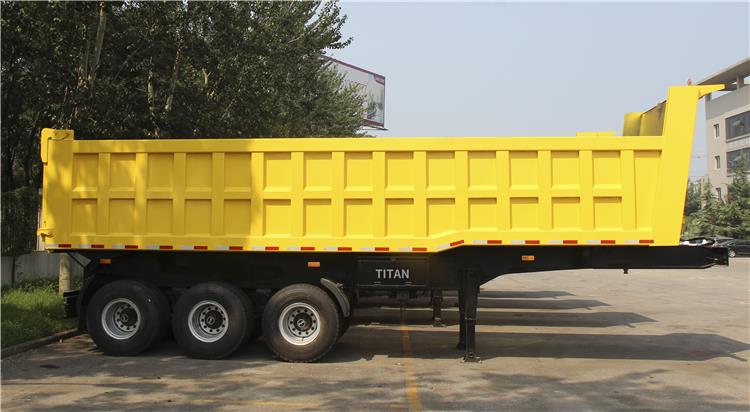 3 Axles 60 ton semi tipper trailer