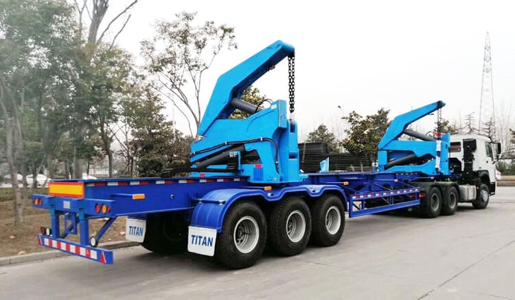 40t container loading trailer