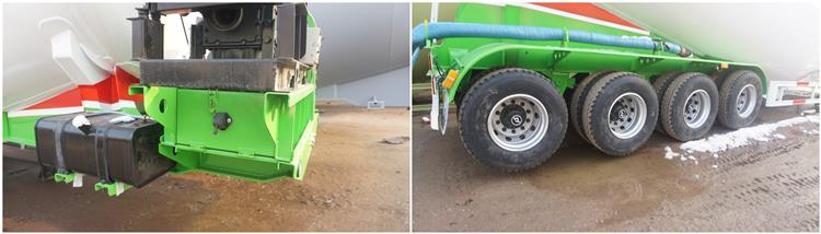 4 Axle 50CBM Dry Bulk Tanker Trailer for Sale In Zimbabwe Mutare