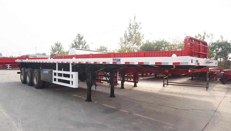 China 12m Tri Axle Flatbed Trailer for Sale Price in Zimbabwe Bulawayo