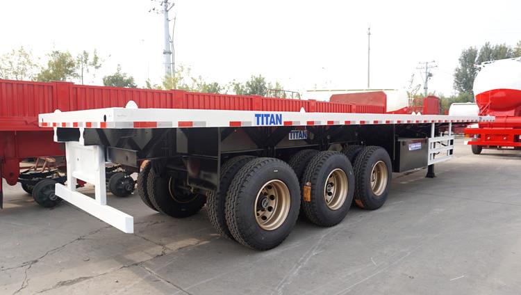 China 12m Tri Axle Flatbed Trailer for Sale Price in Zimbabwe Bulawayo