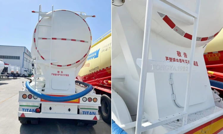3 Axle 35m3 Pneumatic Dry Bulk Trailer for Sale in Zimbabwe